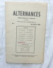 Alternances, cahiers poétiques et littéraires n°1, novembre 1948, avec des textes de A. Ginet, R. Prade, M. Pic.... (Revue)