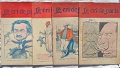 Lot de 4 num&eacute;ros de "Le Cri de Paris", ann&eacute;e 1918. (Revue)