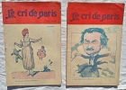 Lot de 4 num&eacute;ros de "Le Cri de Paris", ann&eacute;e 1918. (Revue)