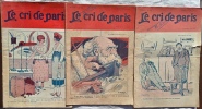 Lot de 5 num&eacute;ros de "Le Cri de Paris", ann&eacute;e 1917. (Revue)