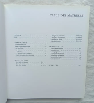 Beauté du tapis d'orient, Office du livre - Fribourg, 1983. Edwin Gans-Ruedin