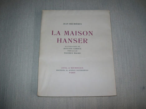 LA MAISON HANSER. Jean de Montferrat. Sourire d'enfant.. BRUMIERES Jean