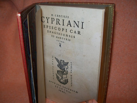 D. CAECILII CYPRIANI EPISCOPI CARTHAGINIENSIS ET MARTYRIS OPERA. Alter tomus operum D. Caecilii Cypriani quorum catalogum cersa pagella reperies.. ...