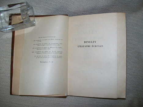 DINGLEY l'illustre écrivain.. THARAUD Jérôme et Jean
