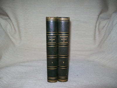 HISTOIRE DE L'AMERIQUE. Traduction de J-B Suard et Morellet. Nouvelle édition avec des notes de MM de Humboldt, Bulloch Warden, Clavigero, Jefferson etc recueillies par M de la Roquette.