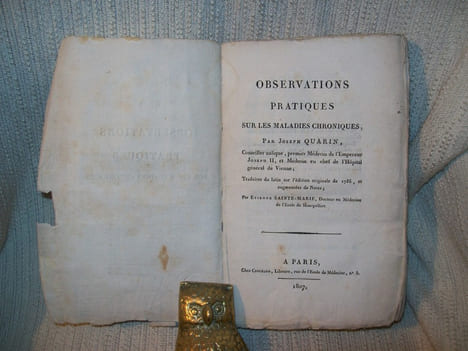 OBSERVATIONS pratiques sur les maladies chroniques. Traduites du Latin sur l'édition originale de 1786 et augmentées de notes par Etienne Sainte-Marie ...