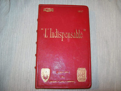 L'INDISPENSABLE. Le guide parfait des directeurs et chefs d'entreprises, édité au profit de la mutuelle Mon Foyer de l'habitat des Fonctionnaires de Police, des autres fonctionnaires et assimilés. 1957.