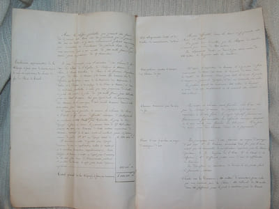 ETATS PONTIFICAUX. Projet d'un chemin de fer à établir de Rome à Tivoli, longueur totale 27 kilomètres. Mémoire pour servir à l'avant-projet à étudier à l'appui de la demande de concession. MANUSCRIT ORIGINAL.