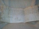 REQUETE ET QUIETAN de Robert de Villemoyne et Pierre de Neumant de 202 livres 10 sous tournois du IXme octobre 1541. DOCUMENT ORIGNAL SIGNE.. FRANCOIS ...