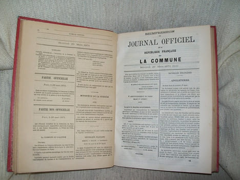 REIMPRESSION DU JOURNAL OFFICIEL DE LA COMMUNE du 19 mars au 24 mai 1871. 1re édition.. undefined