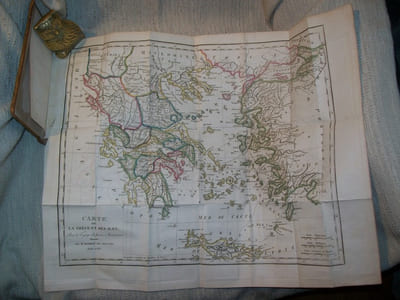 ABREGE DU VOYAGE DU JEUNE ANACHARSIS EN GRECE par l'Abbé Barthélémy; rédigé par Ant. C** ancien Maître ès-Arts. TOME II seul (sur 2).