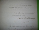 BOMBARDEMENT DE SALE document manuscrit original signé Contre-Amiral Dubourdieu.. DUBOURDIEU Amiral