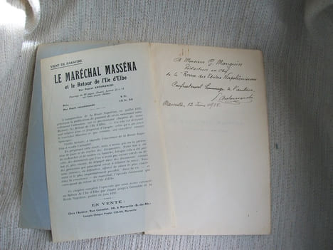 LE MARECHAL MASSENA et le retour de l'île d'Elbe.. ANTOMARCHI Pascal