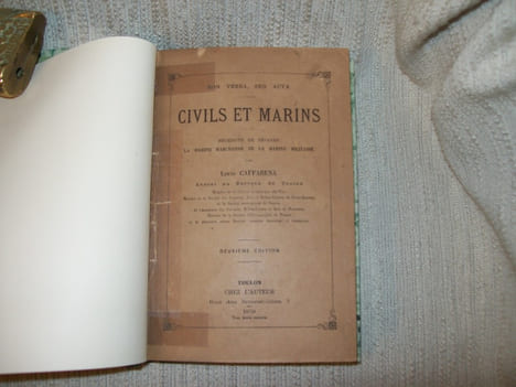CIVILS ET MARINS. Nécessité de séparer la Marine Marchande de la Marine Militaire.. CAFFARENA Louis