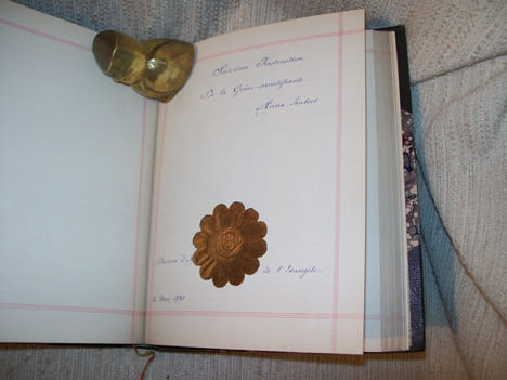 REDACTION DE CATHECHISME par Anna Imbert, division d'honneur 1889-1890.. undefined