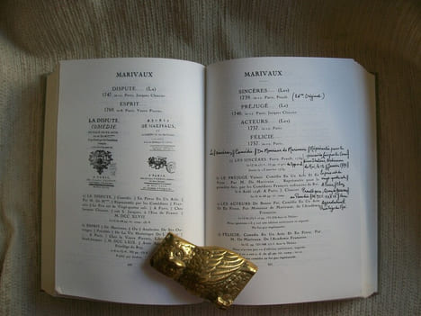 BIBLIOGRAPHIE D'EDITIONS ORIGINALES et rares d'auteurs français des XVe, XVIe, XVIIe et XVIIIe siècles. Annotations de Lucien Sheler.. TCHERMERZINE ...