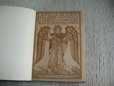 LA FILLE DE IORIO. Tragédie pastorale traduite par Georges Herelle.. D'ANNUZIO