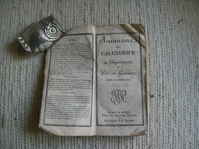 ANNUAIRE ou Calendrier du département de Lot-et-Garonne pour l'année 1839.
