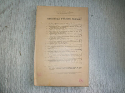 LES COMMISSAIRES EXTRAORDINAIRES DE NAPOLEON 1er en 1814 d'après leur correspondance inédite.