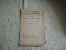 MOTION D'ORDRE FAITE PAR LUCIEN BONAPARTE au nom de la Commission des Dilapidations, séance du 29 Thermidor An 6. Conseil des Cinq Cents. Corps ...