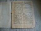 COPIE FIGUREE DU TESTAMENT DE LA REINE imitant parfaitement l'écriture de cette Auguste princesse, imprimée avec soin sur papier semblable à ...