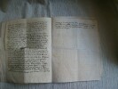 COPIE FIGUREE DU TESTAMENT DE LA REINE imitant parfaitement l'écriture de cette Auguste princesse, imprimée avec soin sur papier semblable à ...