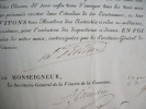 COMMISSION DE LIEUTENANT DE LOUVETERIE dans le département de l'Isère. DOCUMENT ORIGINAL (1805). BERTHIER Alexandre Maréchal