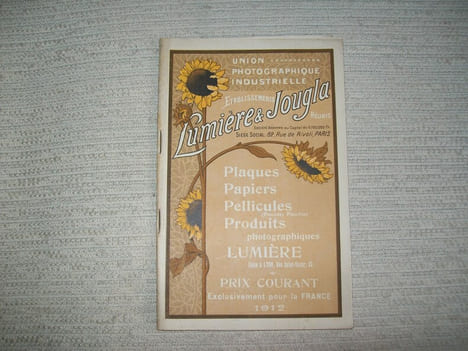 SOCIETE LUMIERE LYON. Plaques, papiers, pellicules (procédé Planchon), produits photographiques. . undefined