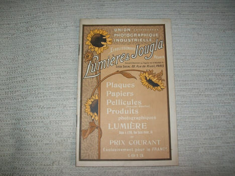 SOCIETE LUMIERE LYON. Plaques, papiers, pellicules (procédé Planchon), produits photographiques.. undefined