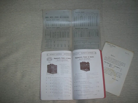 MURER'S EXPRESS appareils de photographie 1914.. undefined