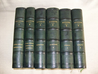 OEUVRES COMPLETES de Buffon avec des extraits de Daubenton et la classification de Cuvier.
