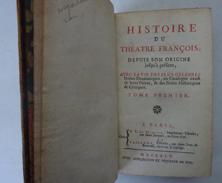 [PARFAICT (Claude et François)]. Histoire du théâtre françois 1745-49. PARFAICT (Claude et François)