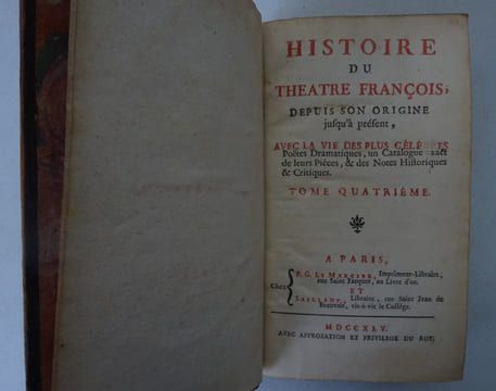 [PARFAICT (Claude et François)]. Histoire du théâtre françois 1745-49. PARFAICT (Claude et François)