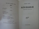 CAMUS (Albert). Actuelles II. Chroniques 1948-1952. E.O. 1/130 sur v&eacute;lin pur fil. CAMUS 
