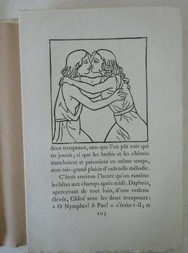 Les Pastorales de Longus ou Daphnis & Chloé. Bois d'Aristide Maillol. Gonin 1937. Longus