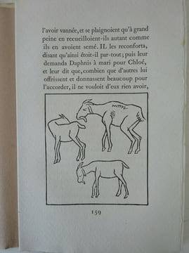 Les Pastorales de Longus ou Daphnis & Chloé. Bois d'Aristide Maillol. Gonin 1937. Longus