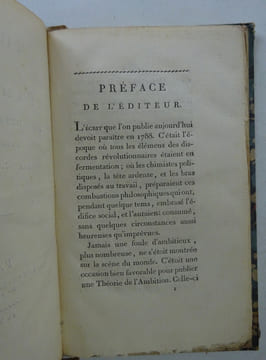 HÉRAULT DE SÉCHELLES, Marie-Jean. Théorie de l'ambition. 1802 E.O.. HÉRAULT DE SÉCHELLES, Marie-Jean