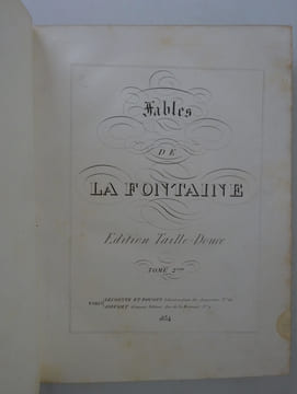 LA FONTAINE (Jean de). Fables. Edition taille-douce. Lecointe 1834. LA FONTAINE (Jean de)