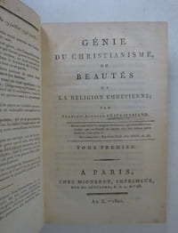 CHATEAUBRIAND. Génie du christianisme. Migneret X. 1802 E.O.