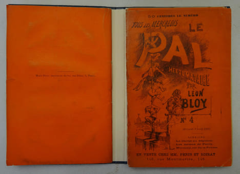BLOY (Léon). Le Pal. Hebdomadaire. Paris: Pénin et Soirat (1885). E.O.. BLOY (Léon)