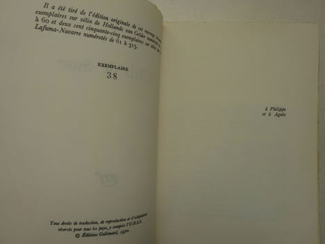 GIONO (Jean). L'Iris de Suse. Gallimard N.R.F. (1970). E.O. 1/60 sur Hollande. GIONO (Jean)
