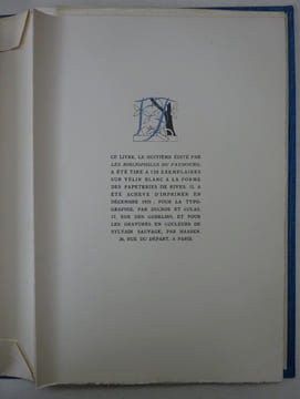 GIONO (Jean). Naissance de l'Odyssée. Gravures de Sylvain Sauvage. 1935. GIONO (Jean)