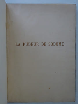 GUICHES (Gustave). La Pudeur de Sodome. Frontispice de Rops. 1888 E.O.. GUICHES (Gustave)