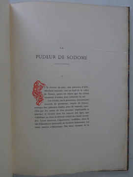 GUICHES (Gustave). La Pudeur de Sodome. Frontispice de Rops. 1888 E.O.. GUICHES (Gustave)