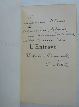 WILLY (Colette). L'Entrave. 1913 E.O. sur Hollande. E.A.S.. WILLY (Colette)