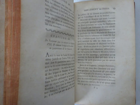 [VOLTAIRE]. Histoire du Parlement de Paris Tomes I & II. Amsterdam (1769). E.O.. VOLTAIRE