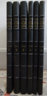SEROUX D'AGINCOURT. Histoire de l'art par les monumens - 1823 - 6 volumes - Rare