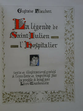 FLAUBERT. La Légende de Saint-Julien l'Hospitalier. Gravures de Courbouleix . FLAUBERT