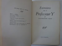 CELINE. Entretiens avec le professeur Y. Gallimard 1955 E.O. 1/85 sur vélin