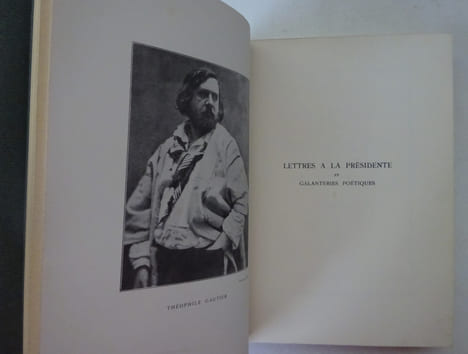 GAUTIER (Théophile), LAFNET (Luc). Lettres à la Présidente. 1927. GAUTIER (Théophile), LAFNET (Luc)